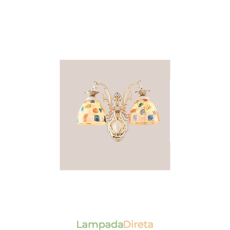 Pintura rústica de chalé para arandelas de parede downlight