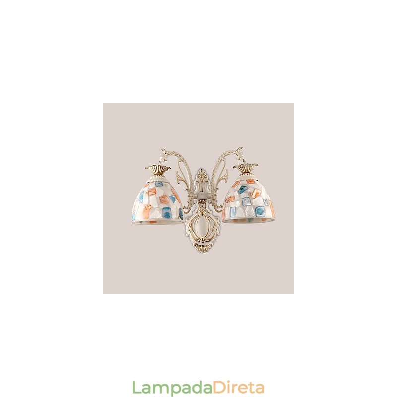 Pintura rústica de chalé para arandelas de parede downlight