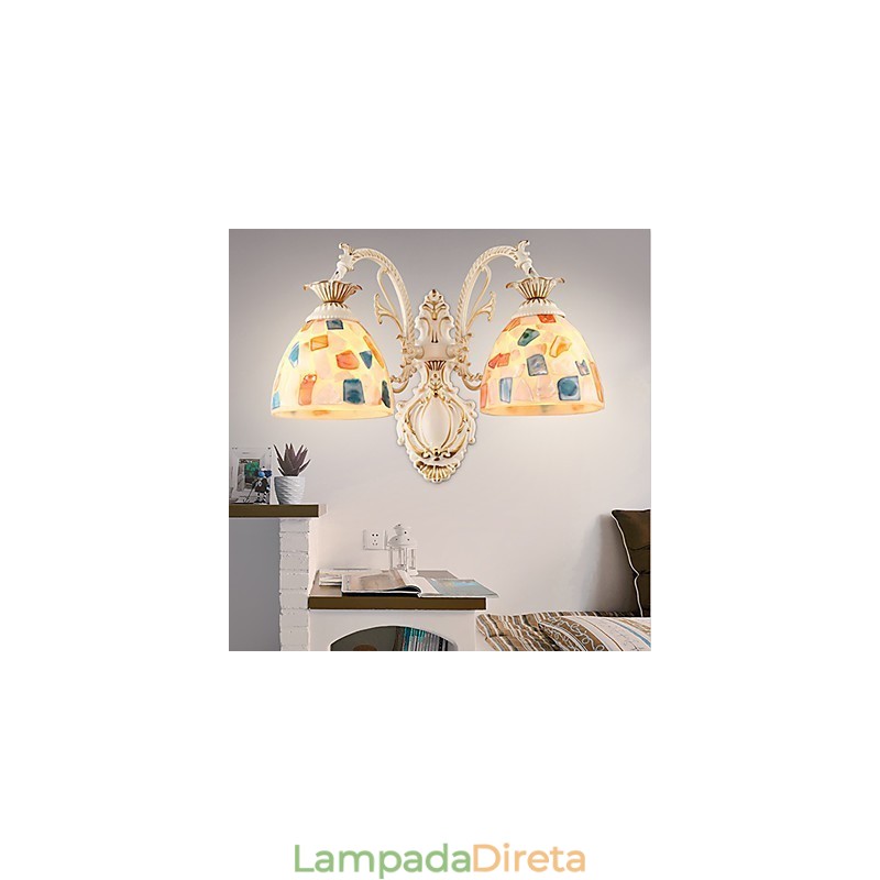 Pintura rústica de chalé para arandelas de parede downlight