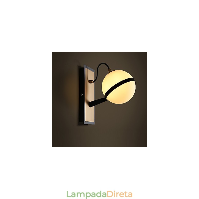 Recurso contemporâneo moderno para arandelas de parede com luz ambiente