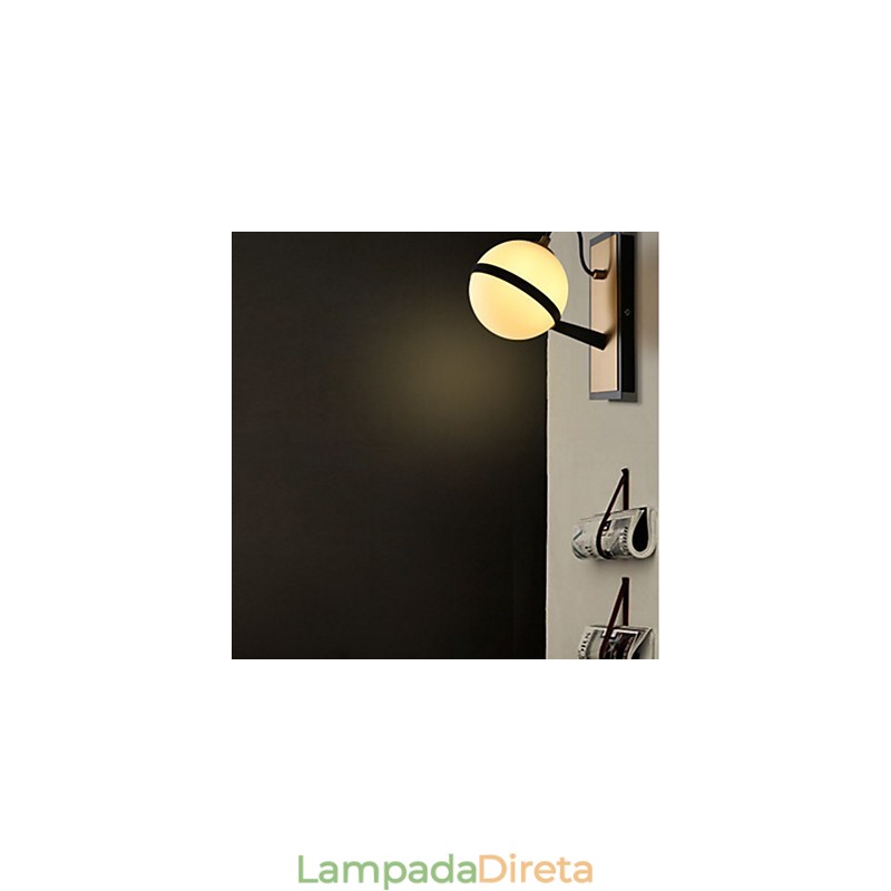 Recurso contemporâneo moderno para arandelas de parede com luz ambiente