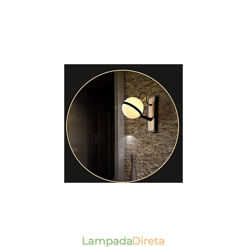 Recurso contemporâneo moderno para arandelas de parede com luz ambiente