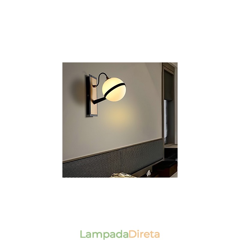 Recurso contemporâneo moderno para arandelas de parede com luz ambiente