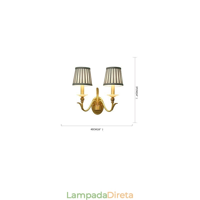 Simples Country Tradicional Clássico Latão Recurso para Mini Estilo Uplight Wall Sconces Luz de Parede