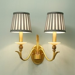 Simples Country Tradicional Clássico Latão Recurso para Mini Estilo Uplight Wall Sconces Luz de Parede