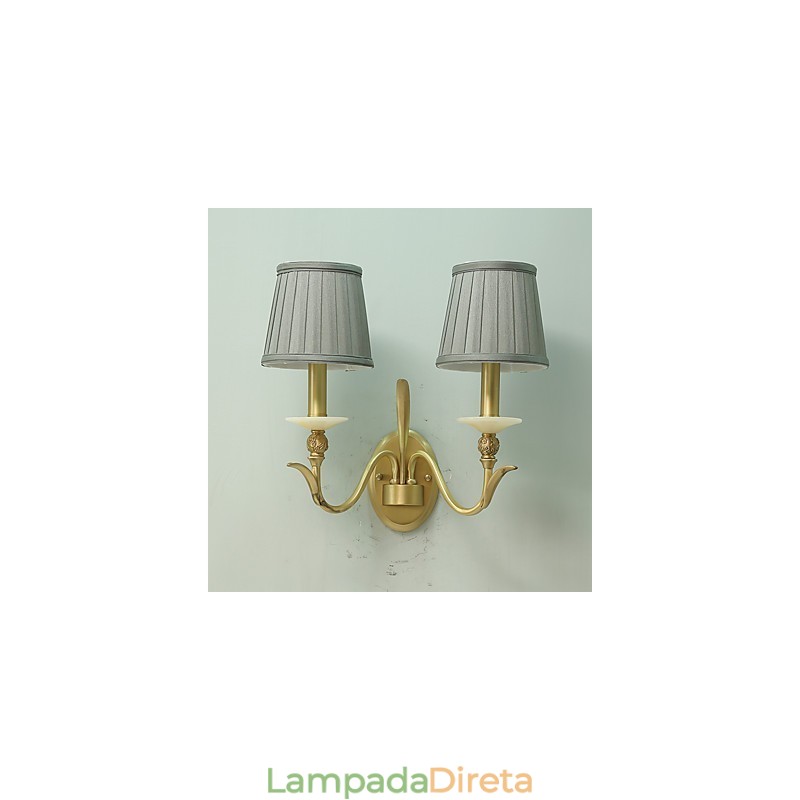 Simples Country Tradicional Clássico Latão Recurso para Mini Estilo Uplight Wall Sconces Luz de Parede