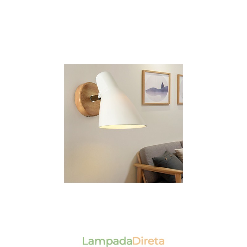 Luminária de parede com luz ambiente moderna