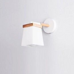 Luminária de parede Squere Glassshade para quarto, luminária de parede moderna com luz ambiente, luminária de parede