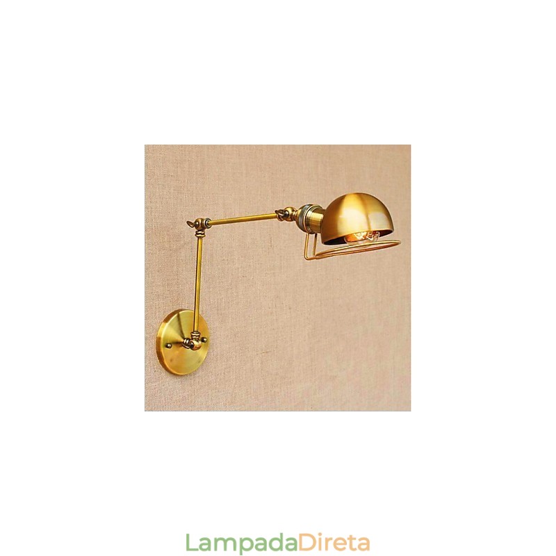 Pintura Vintage Country Recurso para Mini Estilo Braço oscilante Proteção para os olhos Luz ambiente Braço oscilante Luzes de parede