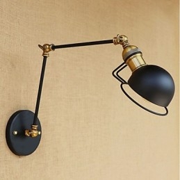 Pintura Vintage Country Recurso para Mini Estilo Braço oscilante Proteção para os olhos Luz ambiente Braço oscilante Luzes de parede