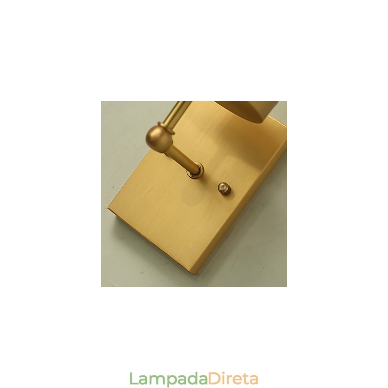 Recurso de latão country clássico tradicional para arandelas de parede estilo mini uplight