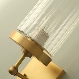 Recurso de latão country clássico tradicional para arandelas de parede estilo mini uplight