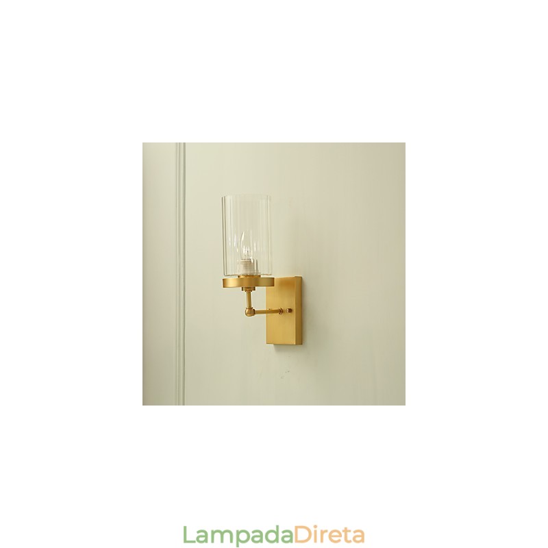 Recurso de latão country clássico tradicional para arandelas de parede estilo mini uplight