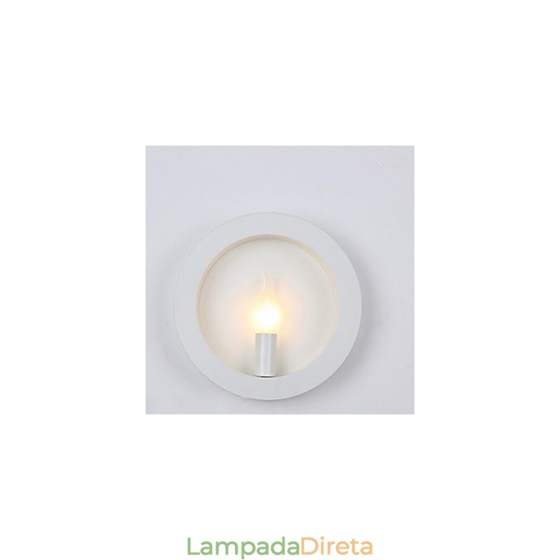 Nova luminária de parede de arte em ferro atacado redonda sala de estar sofá fundo luminária de parede
