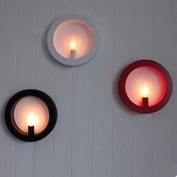 Nova luminária de parede de arte em ferro atacado redonda sala de estar sofá fundo luminária de parede