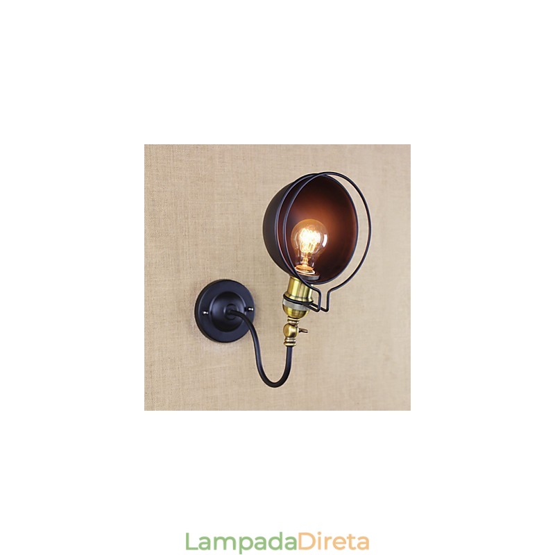 Recurso de pintura retrô country simples para arandelas de parede de proteção ocular estilo mini