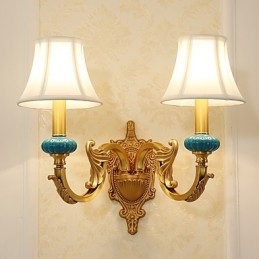 Simples Country Tradicional Clássico Latão Recurso para Mini Estilo Uplight Wall Sconces Luz de Parede