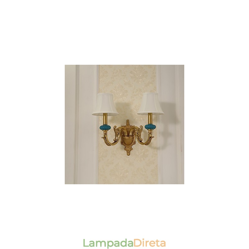 Simples Country Tradicional Clássico Latão Recurso para Mini Estilo Uplight Wall Sconces Luz de Parede