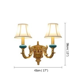 Simples Country Tradicional Clássico Latão Recurso para Mini Estilo Uplight Wall Sconces Luz de Parede