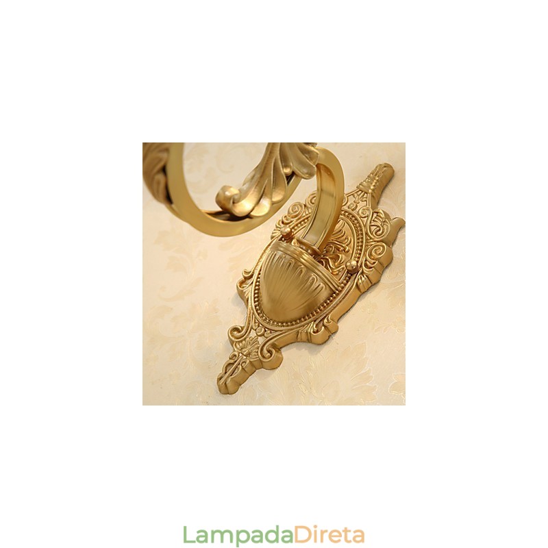 Simples Country Tradicional Clássico Latão Recurso para Mini Estilo Uplight Wall Sconces Luz de Parede