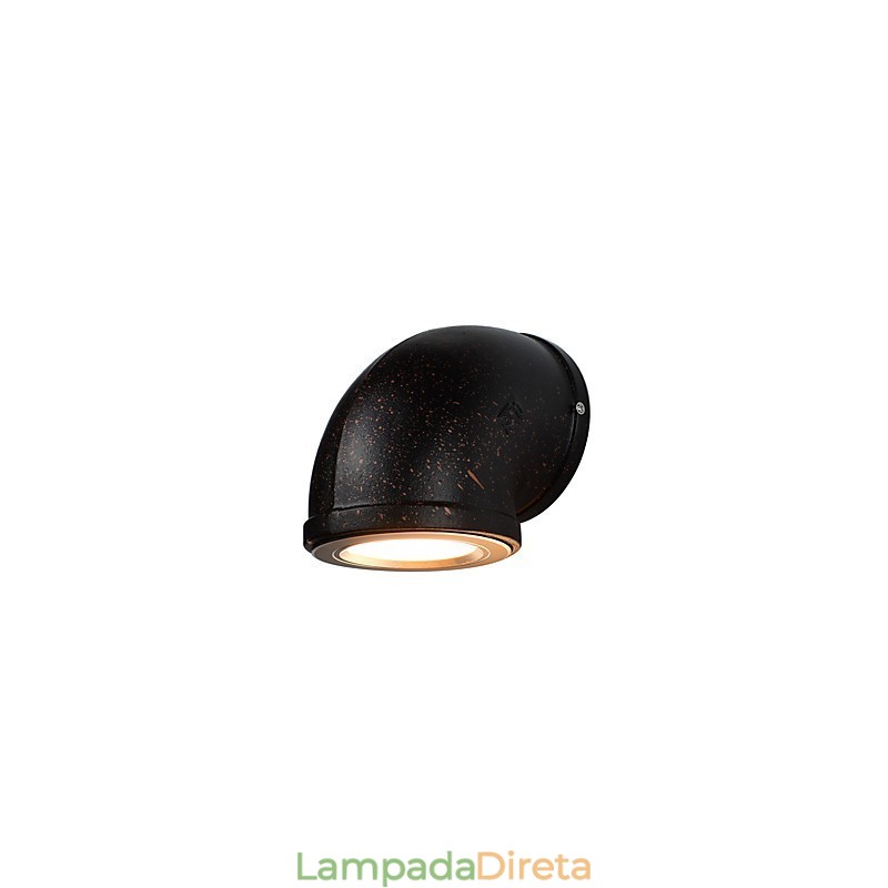 Luminária de parede Arandelas de parede Luminária de parede de ferro Lâmpada de parede sabre de luz preta muda na parede