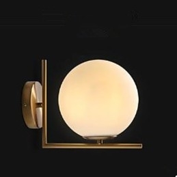 Luminária de parede contemporânea e de vidro contraído Ferro forjado Individualidade