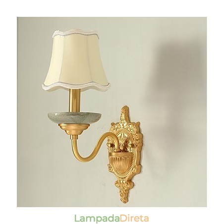 Simples Country Tradicional Clássico Latão Recurso para Mini Estilo Uplight Wall Sconces Luz de Parede Simples Country Tradicional Clássico Latão Recurso para Mini Estilo Uplight Wall Sconces Luz de Parede