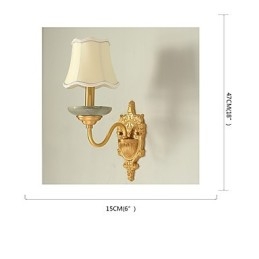 Simples Country Tradicional Clássico Latão Recurso para Mini Estilo Uplight Wall Sconces Luz de Parede