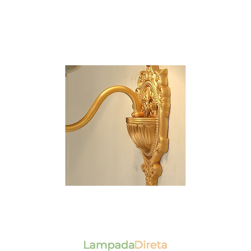 Simples Country Tradicional Clássico Latão Recurso para Mini Estilo Uplight Wall Sconces Luz de Parede