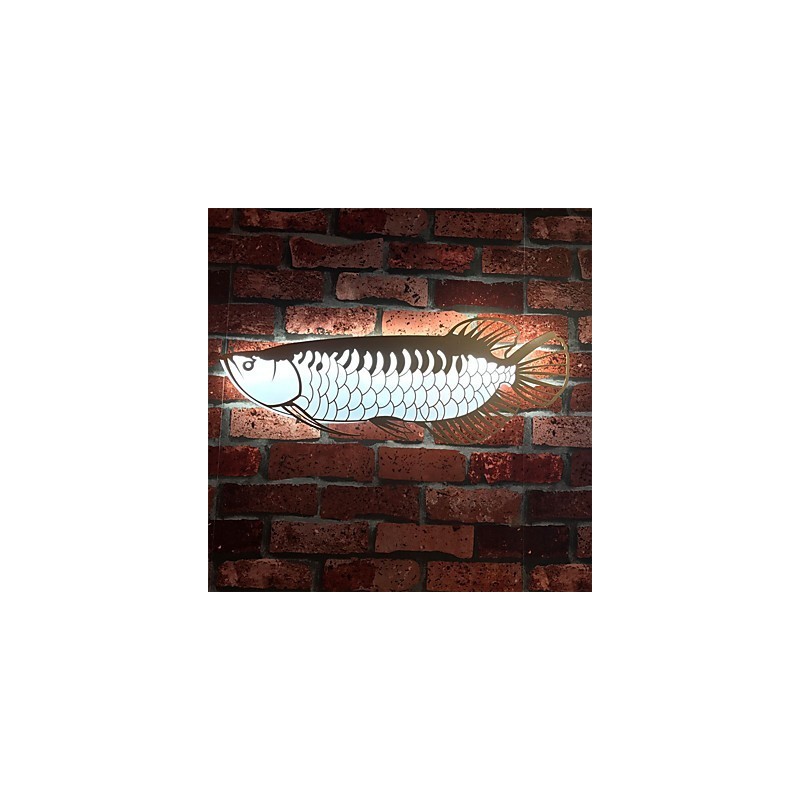 Luminárias de parede modernas em formato de peixe, estilo simples, iluminação acrílica, sala de estar, corredor, quarto, quartos de hotel, iluminação de decoração