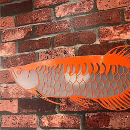 Luminárias de parede modernas em formato de peixe, estilo simples, iluminação acrílica, sala de estar, corredor, quarto, quartos de hotel, iluminação de decoração