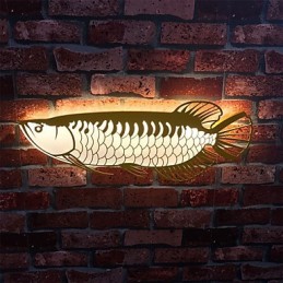 Luminárias de parede modernas em formato de peixe, estilo simples, iluminação acrílica, sala de estar, corredor, quarto, quartos de hotel, iluminação de decoração