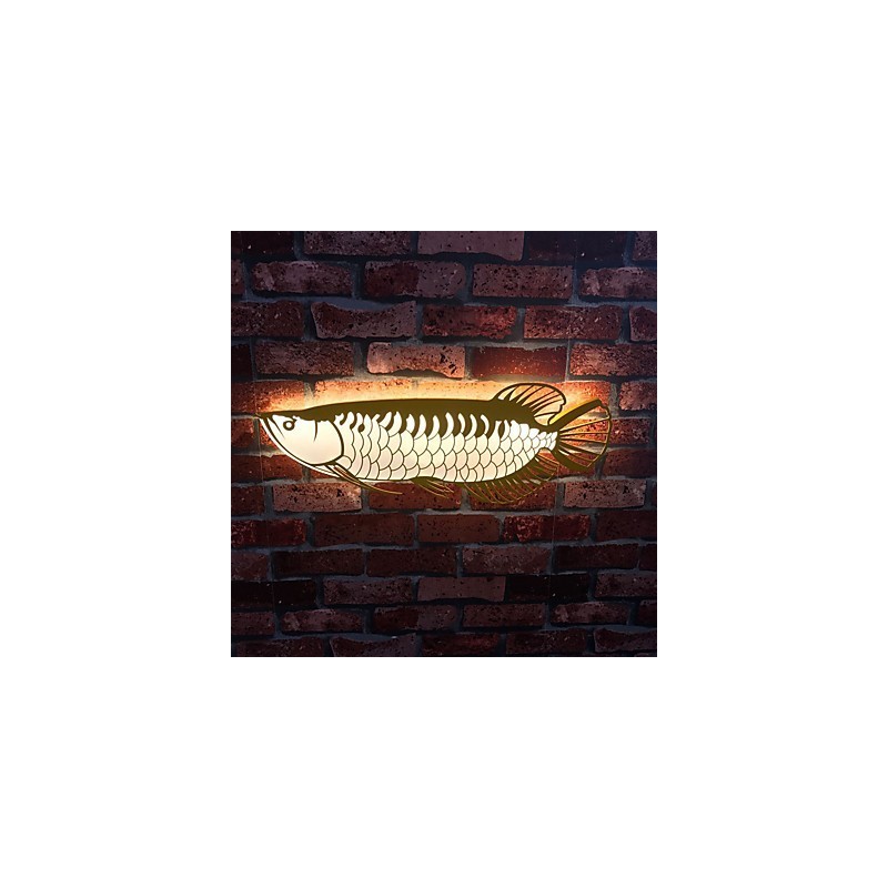 Luminárias de parede modernas em formato de peixe, estilo simples, iluminação acrílica, sala de estar, corredor, quarto, quartos de hotel, iluminação de decoração