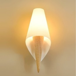 Luminária de parede estilo europeu simples para proteção dos olhos, luminária de parede com luz ambiente, luminária de parede estilo europeu quente para quarto