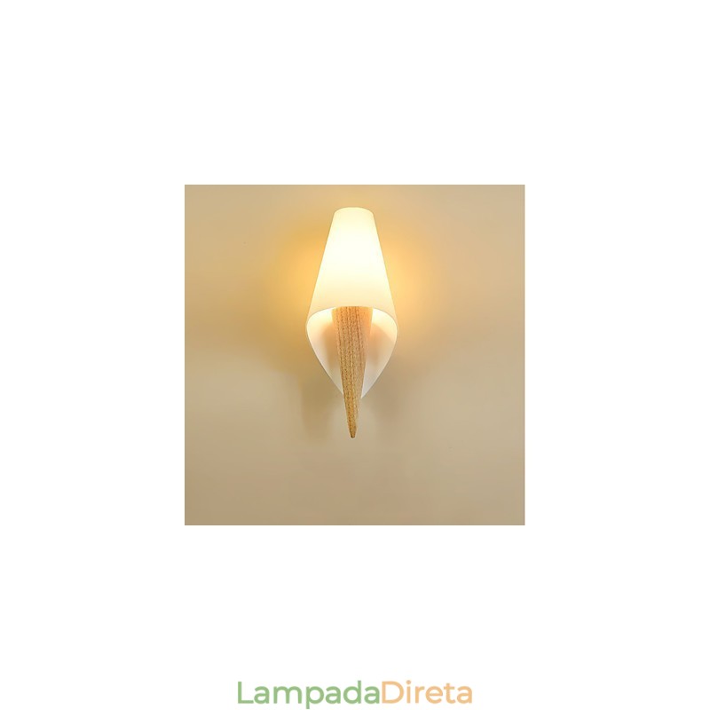Luminária de parede estilo europeu simples para proteção dos olhos, luminária de parede com luz ambiente, luminária de parede estilo europeu quente para quarto
