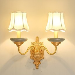 Simples Country Tradicional Clássico Latão Característica para Mini Estilo Uplight Wall Sconces Wall Light Pu