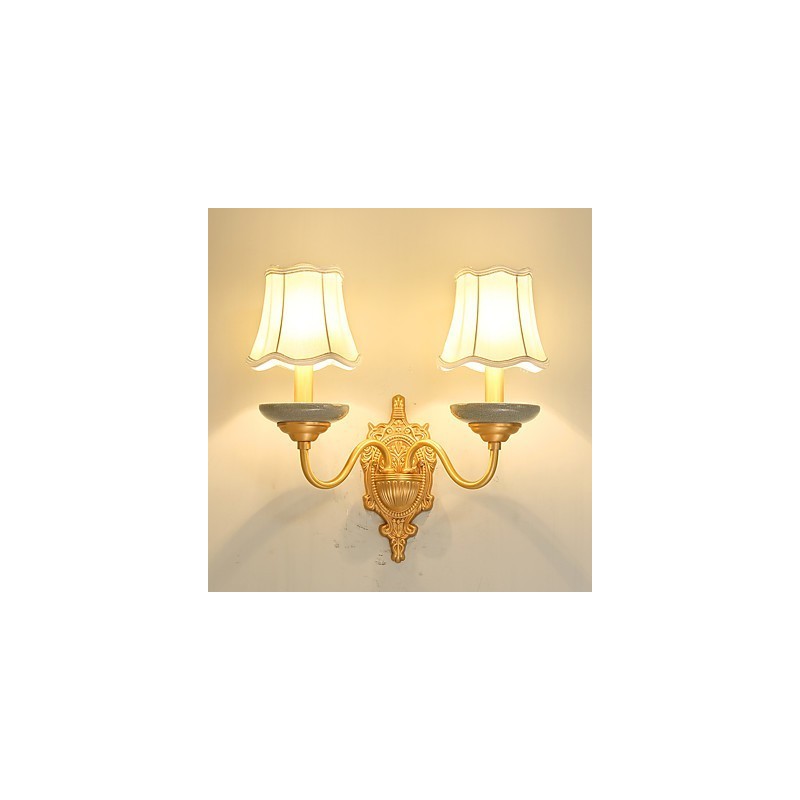 Simples Country Tradicional Clássico Latão Característica para Mini Estilo Uplight Wall Sconces Wall Light Pu