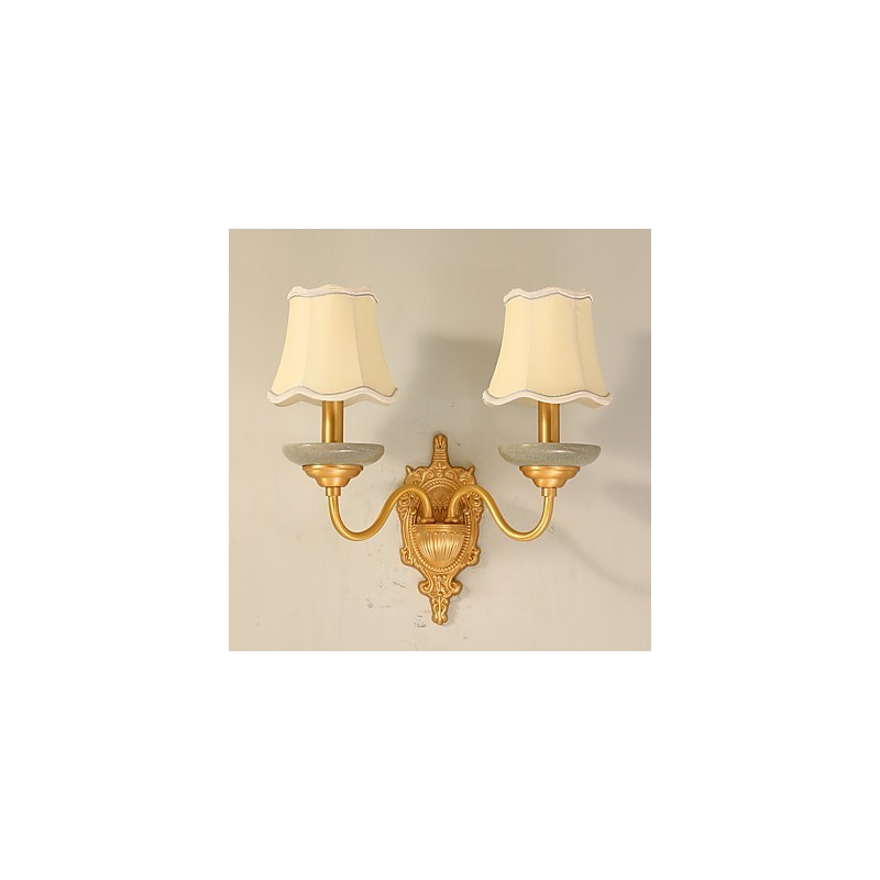 Simples Country Tradicional Clássico Latão Característica para Mini Estilo Uplight Wall Sconces Wall Light Pu