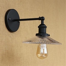 Pintura retrô country para proteção ocular em estilo mini, arandelas de parede com luz ambiente