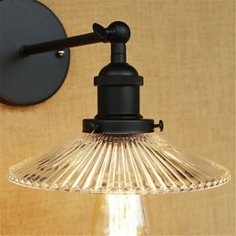 Pintura retrô country para proteção ocular em estilo mini, arandelas de parede com luz ambiente