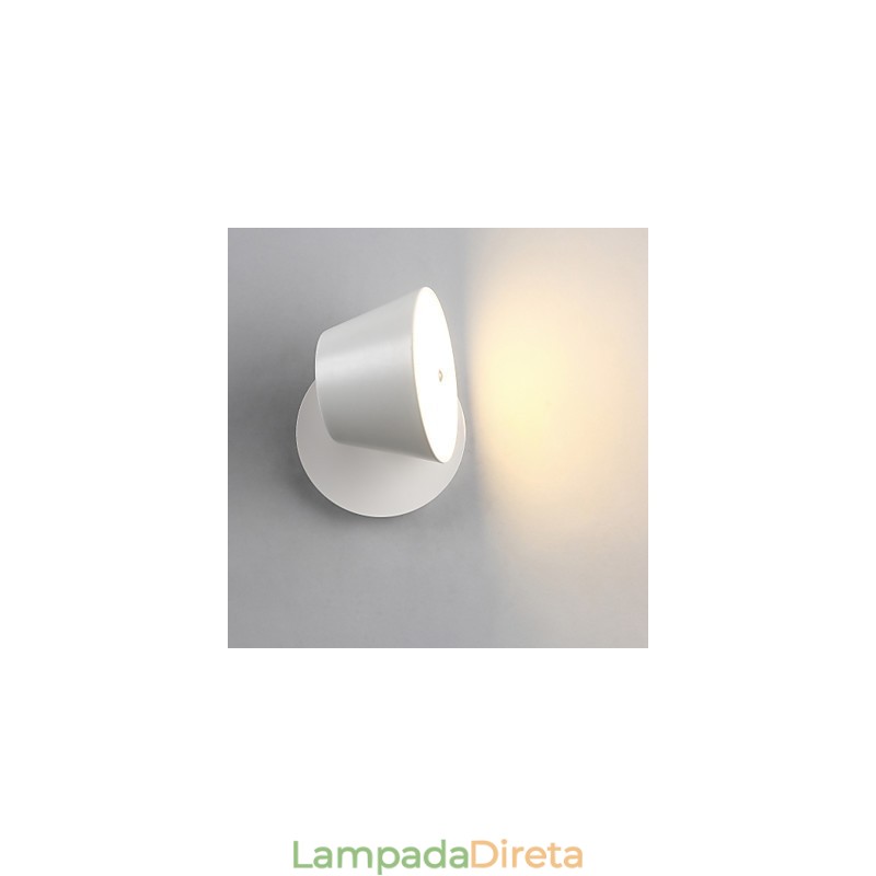 Luminária de parede moderna contemporânea com luz ambiente