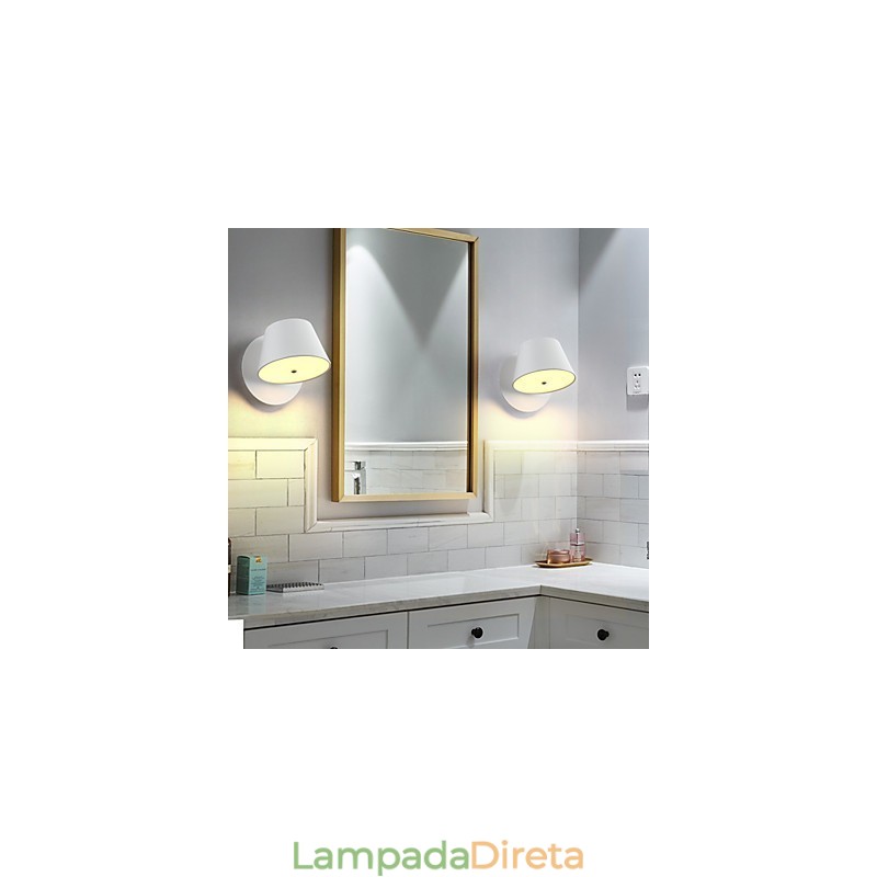 Luminária de parede moderna contemporânea com luz ambiente