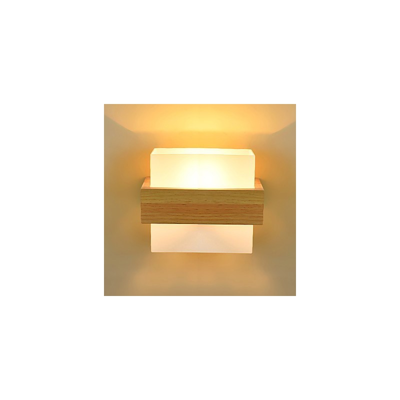 Novidade Country Feature para Mini Estilo Proteção para os olhos Luz ambiente Arandelas de cabeceira Luz noturna Criativa Varanda Lâmpada de parede