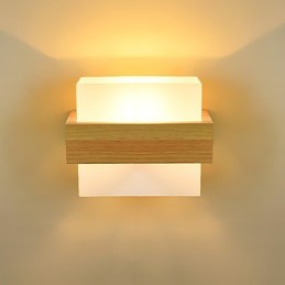 Novidade Country Feature para Mini Estilo Proteção para os olhos Luz ambiente Arandelas de cabeceira Luz noturna Criativa Varanda Lâmpada de parede