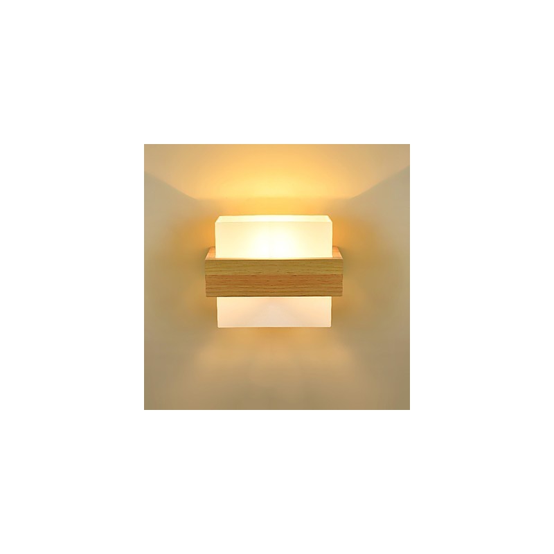 Novidade Country Feature para Mini Estilo Proteção para os olhos Luz ambiente Arandelas de cabeceira Luz noturna Criativa Varanda Lâmpada de parede