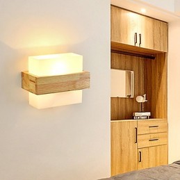 Novidade Country Feature para Mini Estilo Proteção para os olhos Luz ambiente Arandelas de cabeceira Luz noturna Criativa Varanda Lâmpada de parede