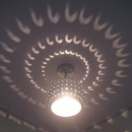 Bola porosa criativa reflexão estética absorve luz de cúpula lâmpada de ferro forjado
