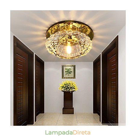 Lâmpada de cristal Smd CreativeTube Spotlight Absorve luz de cúpula Lâmpada de cristal Smd CreativeTube Spotlight Absorve luz de cúpula