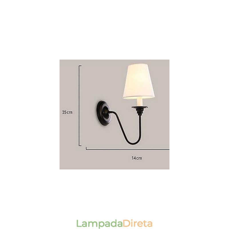 Luminária de parede moderna contemporânea galvanizada Downlight