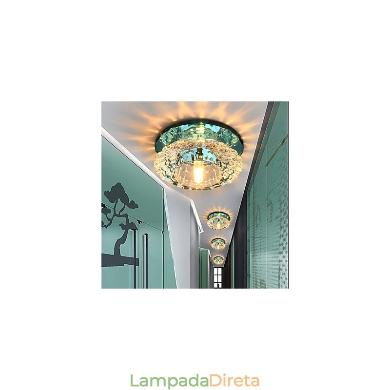 Lâmpada de cristal Smd CreativeTube Spotlight Absorve luz de cúpula